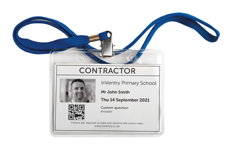 Contractor ID badge