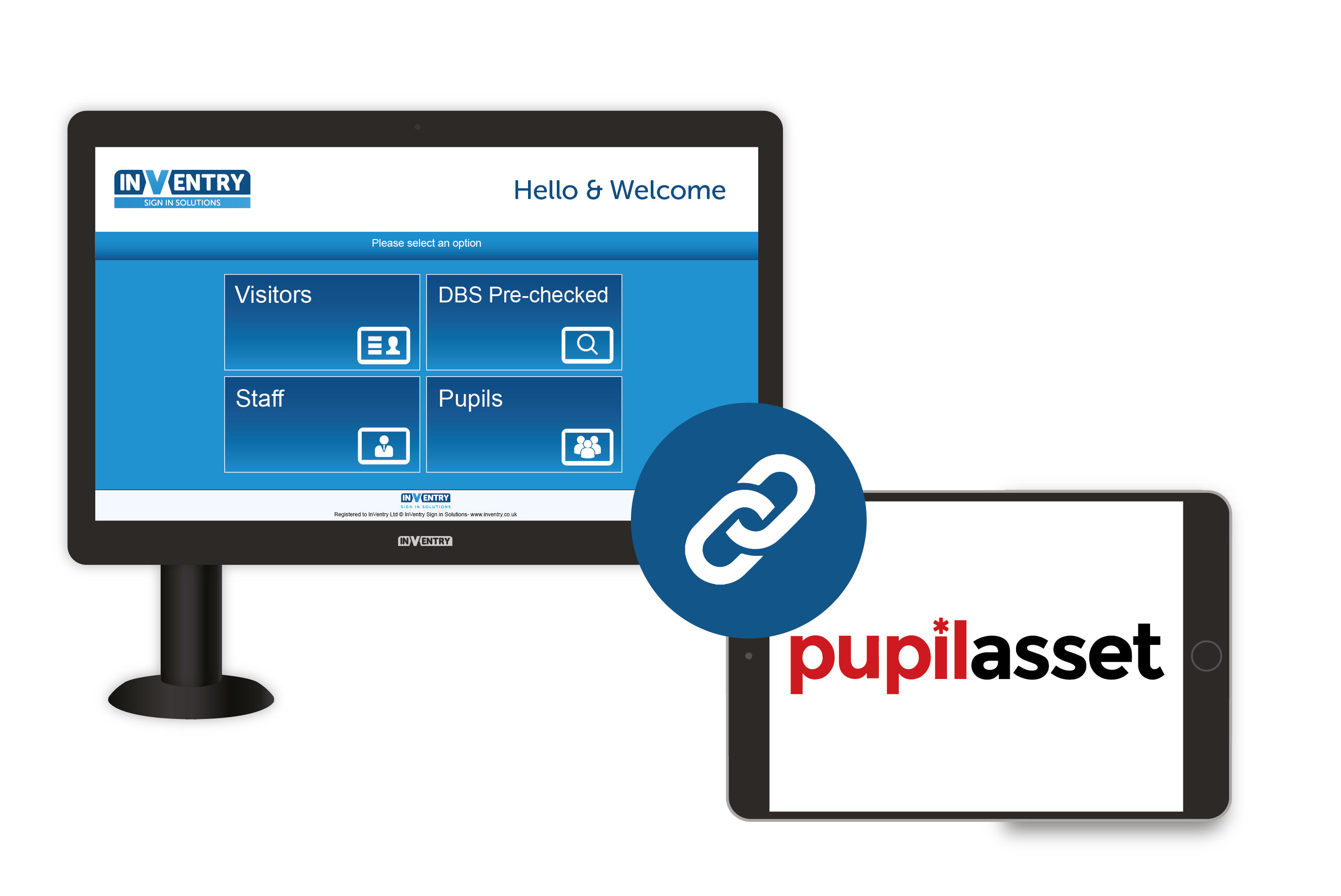 Pupil Asset and InVentry integration on devices