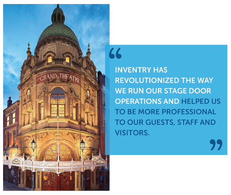 Blackpool Grand Theatre with a case study testimonial