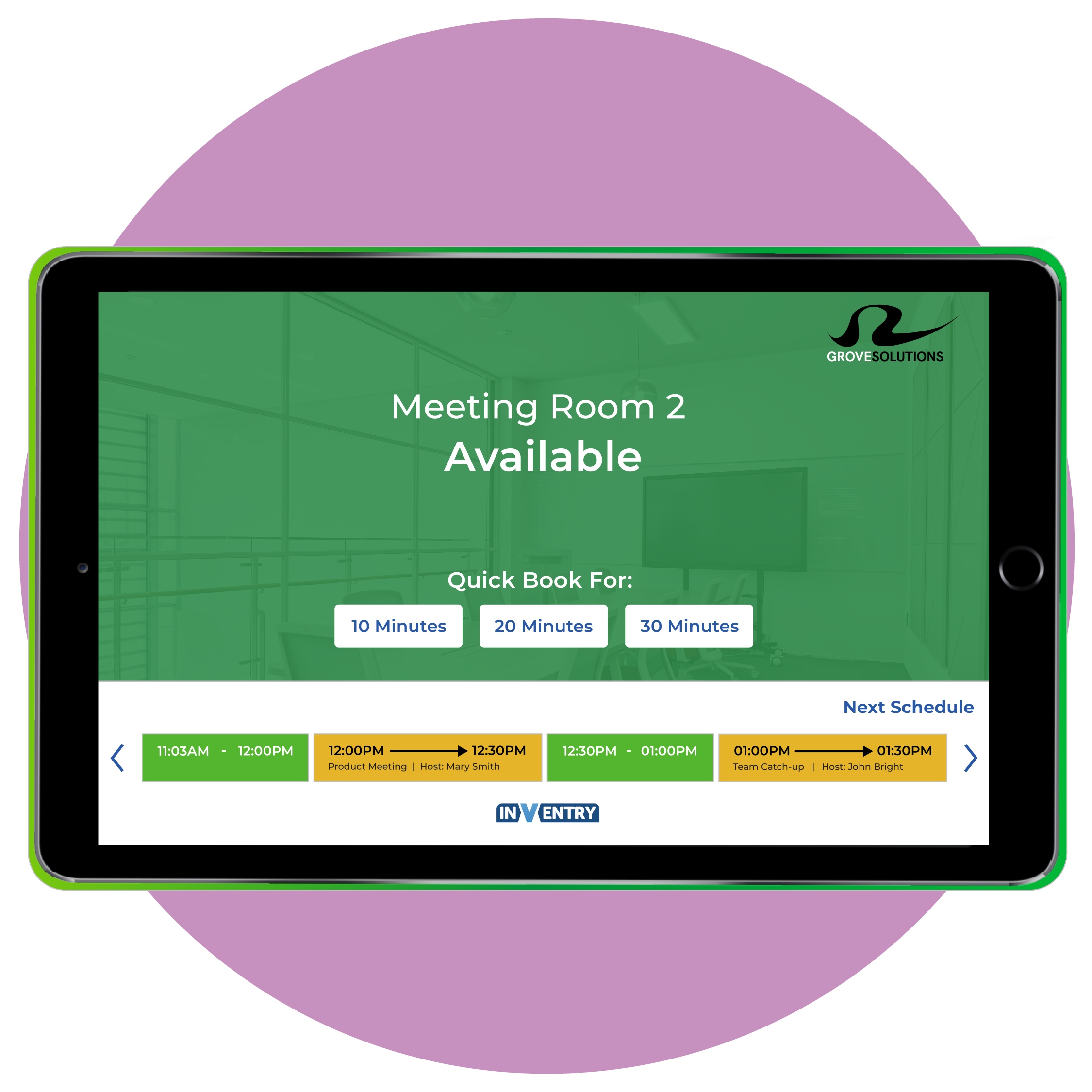 Space Bookings - Meeting Rooms Tablet