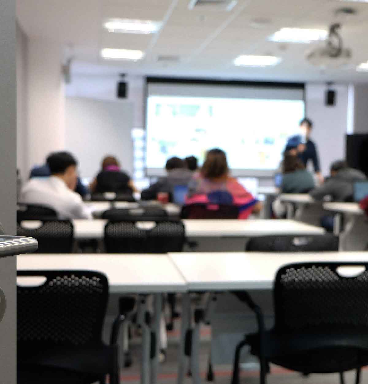 Blurred image of Classroom