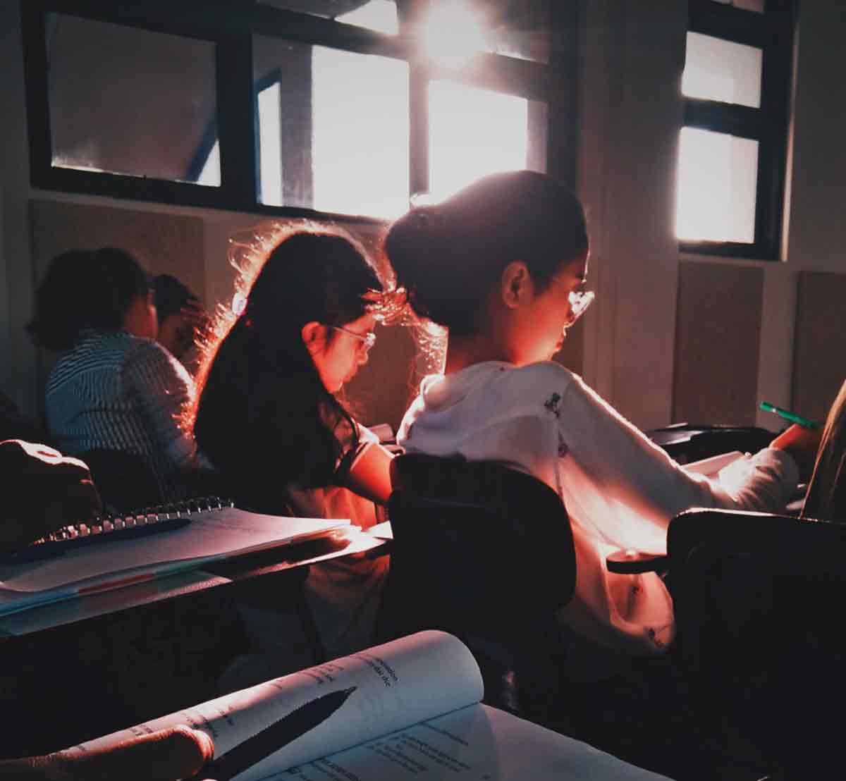 Classroom with Pupils Working