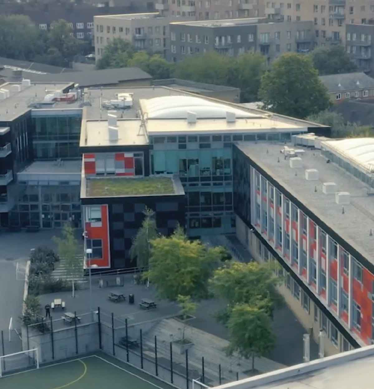 Skinners Academy Building Exterior