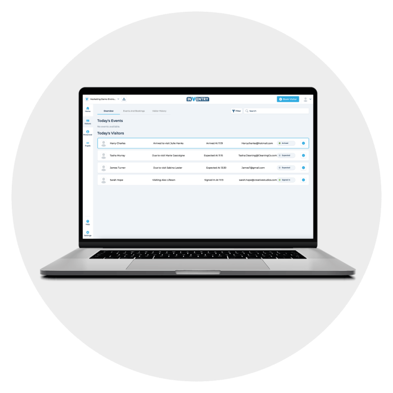 Cloud Based Visitor Management System | Cloud Console