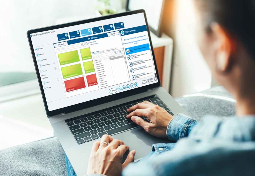 DBS Check Software for Schools | DBS Software | InVentry