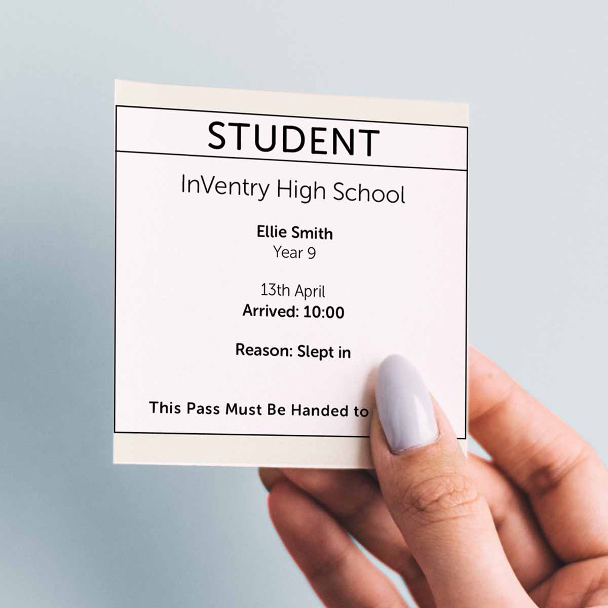 InVentry Student Late Pass