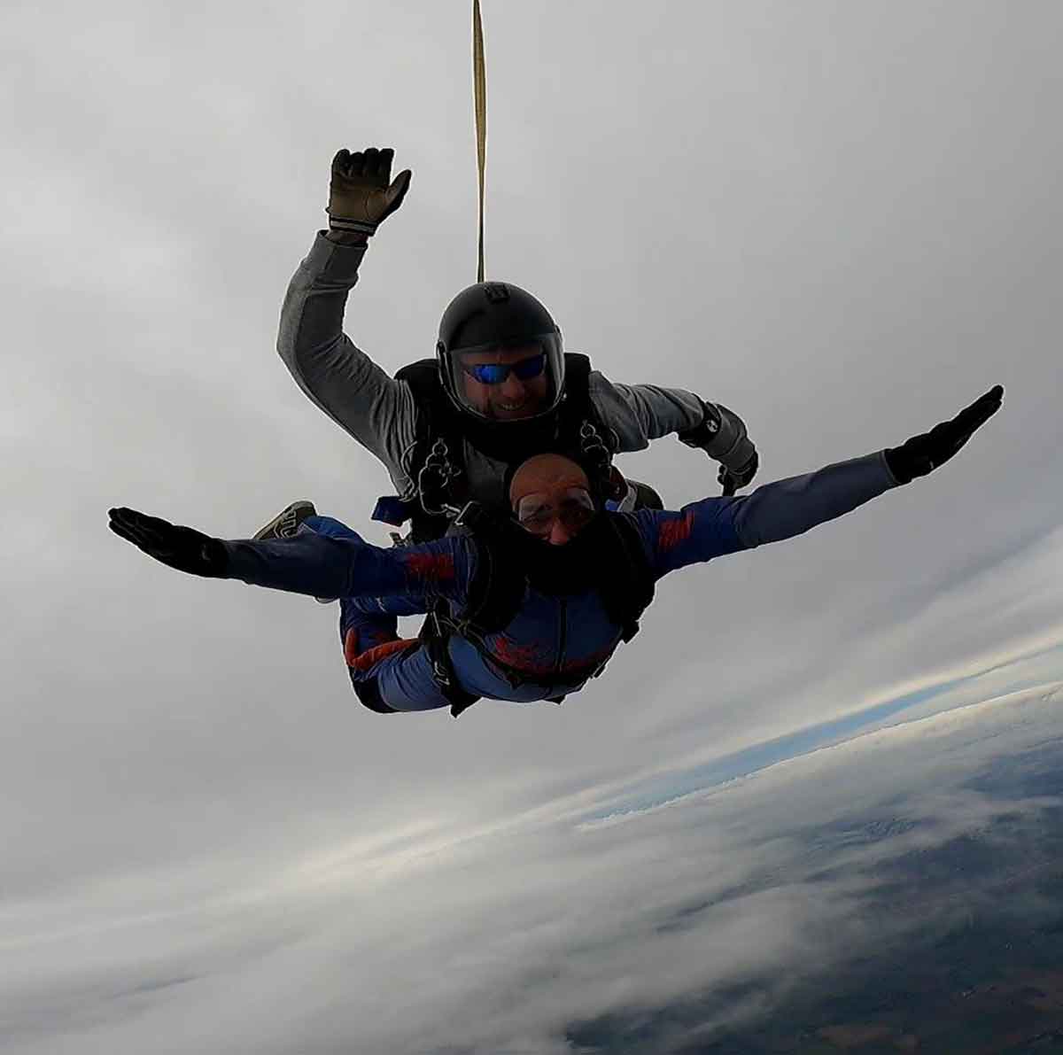 InVentry employee skydiving