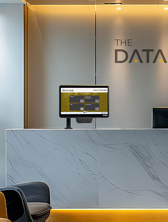 InVentry Screen in a Data Centre