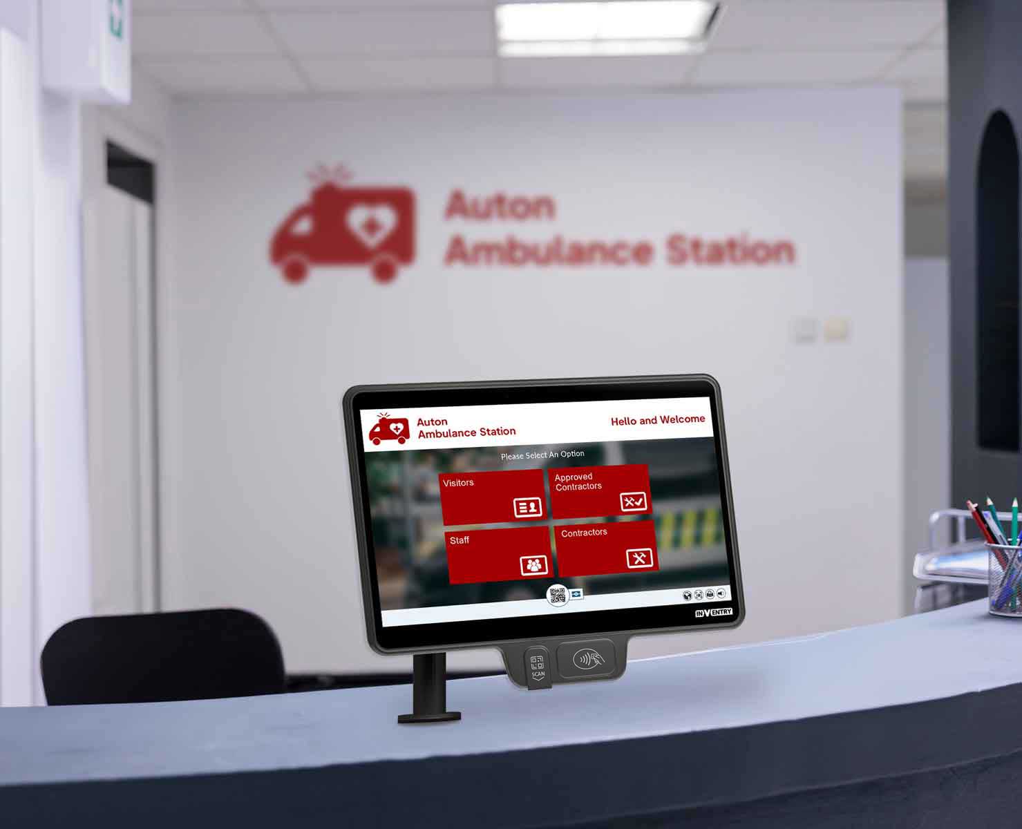 InVentry Screen for Emergency Services