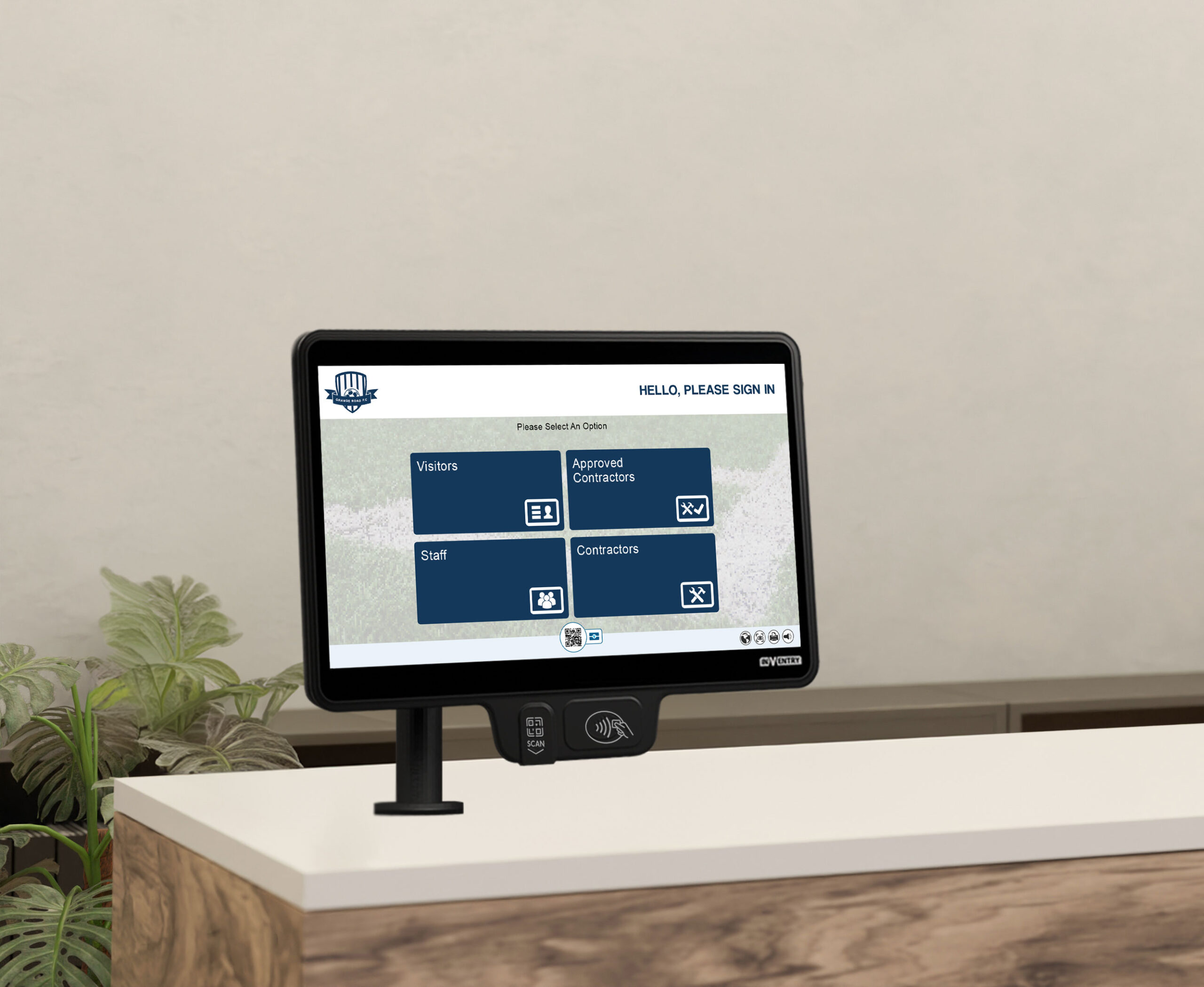 InVentry Screen in a Stadium