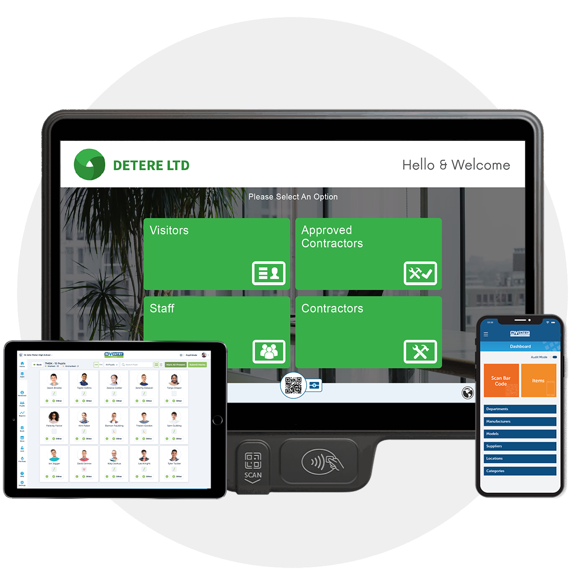 InVentry products on a circle