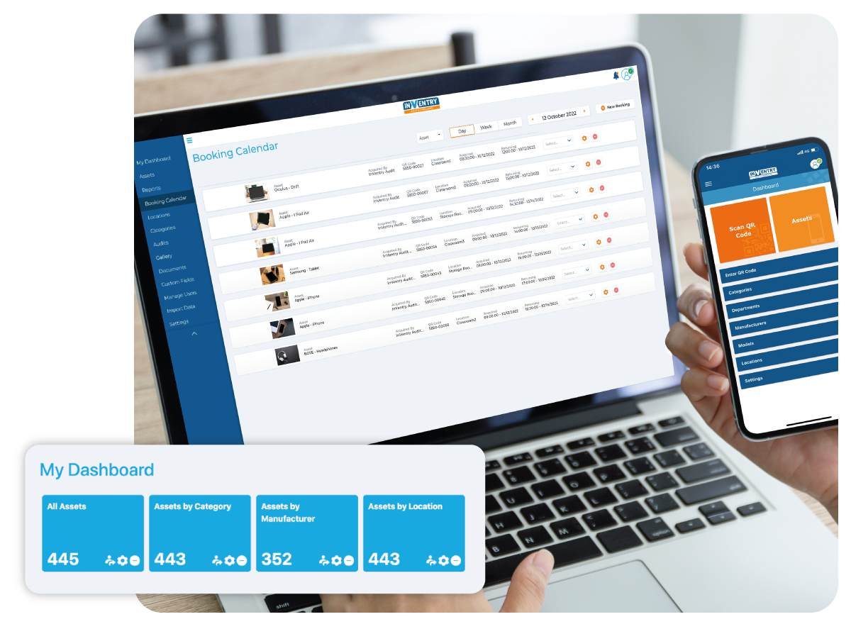Audit Software On A Laptop And Phone