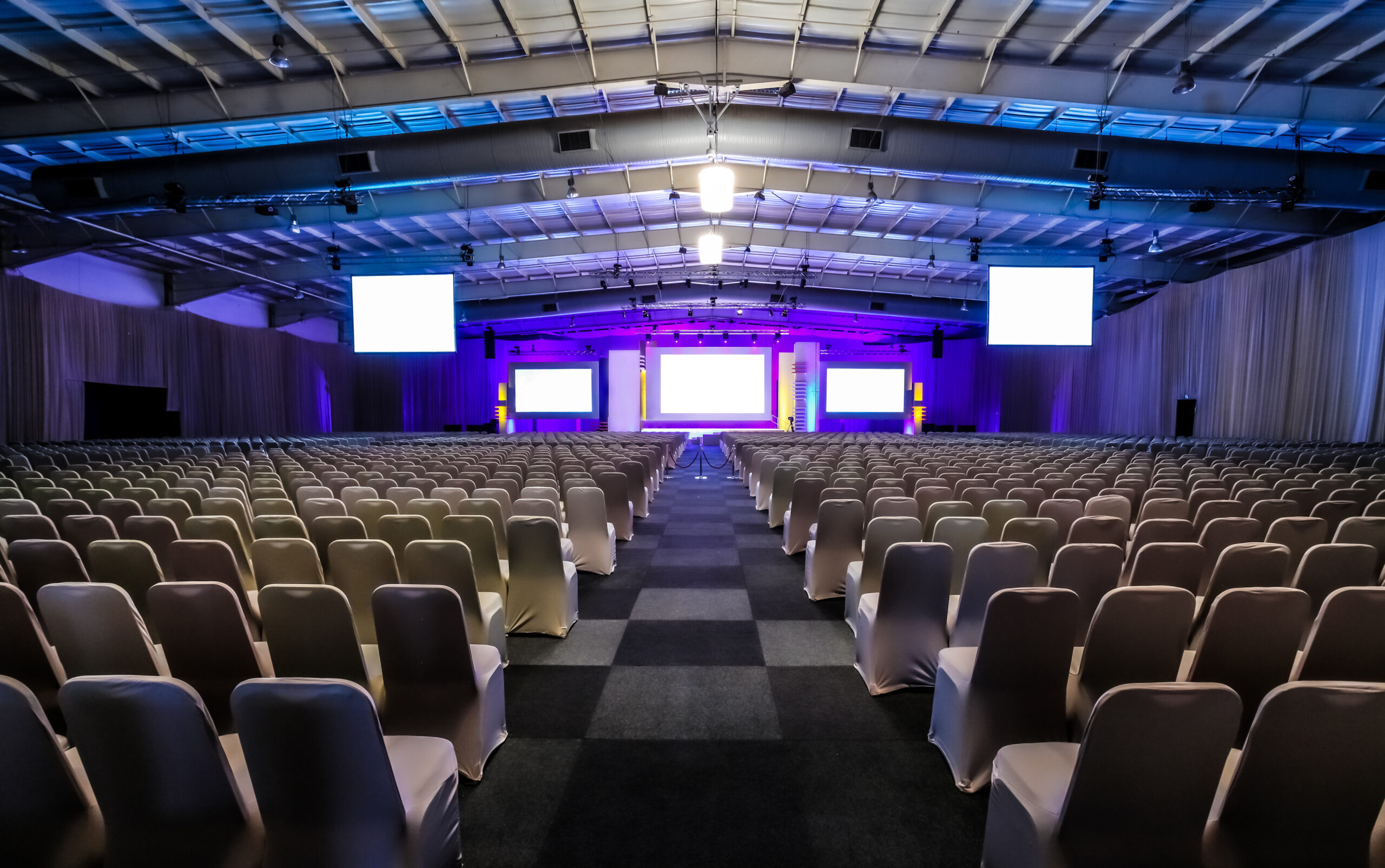 Empty Conference Hall With Modern Stage Lighting 2026 09 22 13 17 06 Utc